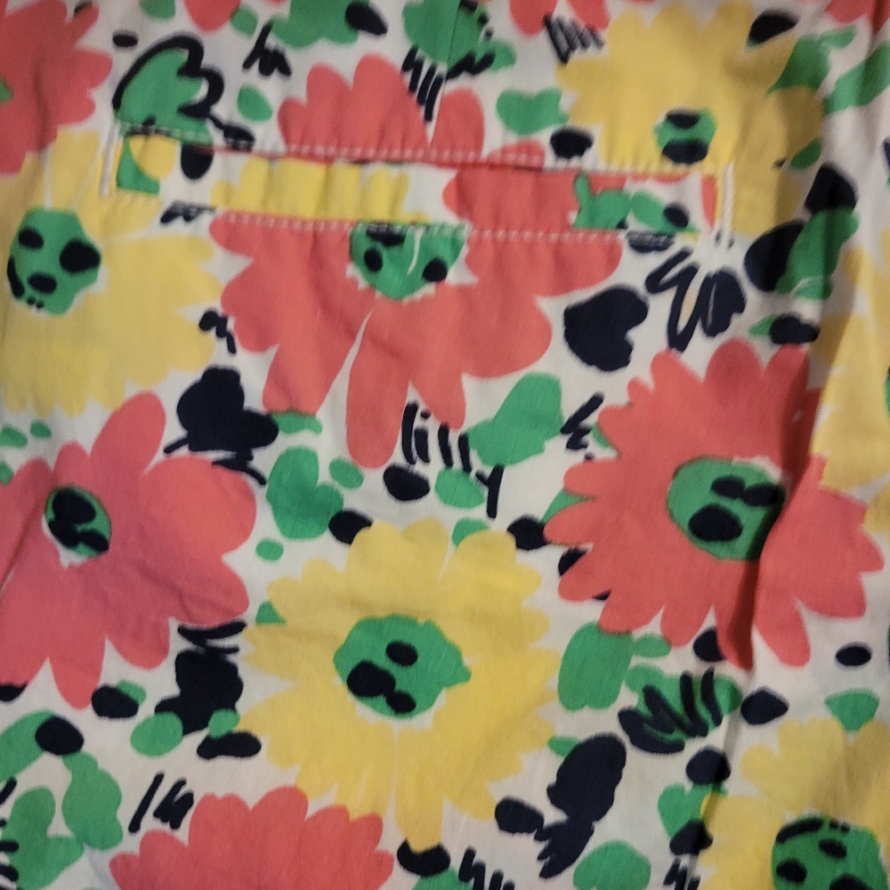 Lilly Pulitzer Callahan Doodle Bug Daisy  Shorts Size 4 - Picture 4 of 7